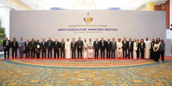 Ministři zemědělství BRICS v Indore, 12.–13. června 2026 (ilustrační)